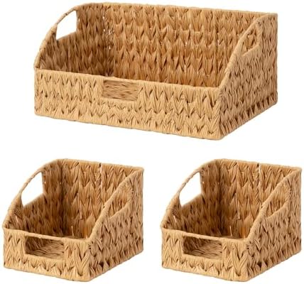 GRANNY SAYS Wicker Baskets for Organizing, Waterproof Basket for Storage by GRANNYSAYS