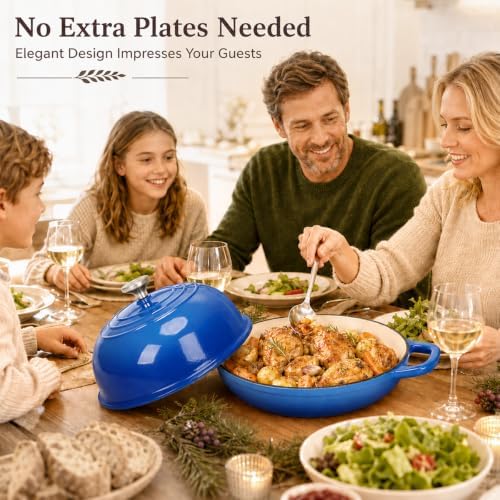 QuliMetal 5QT Enameled Cast Iron Dutch Oven for Sourdough Bread Baking - Image 6