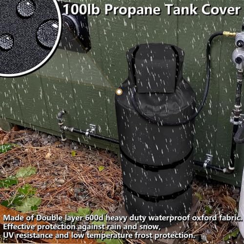 Propane Tank Winter Cover 100lb Gas Van Insulated Storage - Image 7
