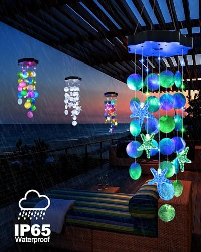 Toodour Solar Wind Chimes for Outside, Gifts for Mom Grandma Women Girls - Image 3