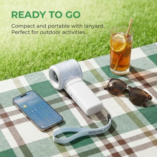 Handheld Turbo Misting Fan with LED Display & Safety Lock - Image 7