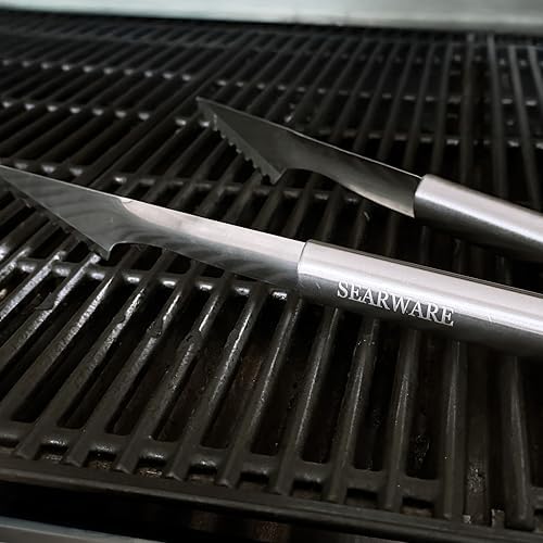 Barbecue Grill Tool Set - Stainless Steel - Strong Durable Design - Heat Resistant Glove & Bristle Free Grill Brush - Thermometer, Meat Injector, & Corn Skewers - Perfect For Smokers & Grills - Image 6