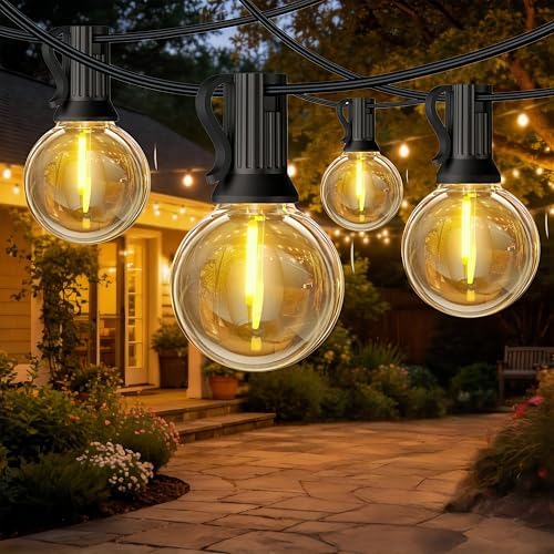 Outdoor String Lights Patio Lights 50FT, 25+1 G40 Edison Bulbs by Outdoorlights