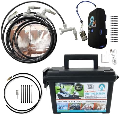 EXTREMEMIST Portable Mist System 16ft Wireless Outdoor Cooling Kit by ExtremeMist