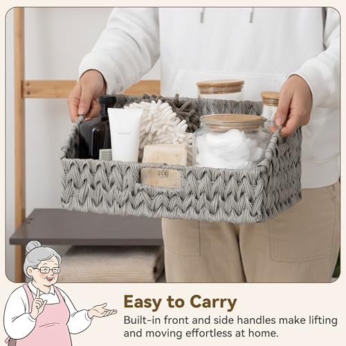 GRANNY SAYS Wicker Baskets for Organizing, Large Waterproof Wicker Basket - Image 3