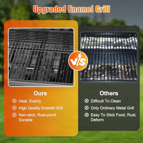 Electactic G31 Gas Grill, 3-Burner Gas Grill with Folding Side Tables,Stainless Steel 24,000 BTU BBQ Grill,Outdoor Propane Grill for Barbecue,Patio,Camping - Image 5