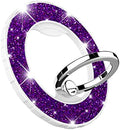 Magnetic Phone Ring Holder for MagSafe, Glitter, Deep Purple by DATIMIRA