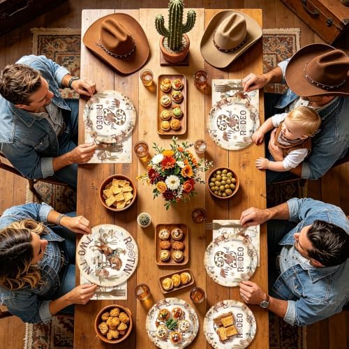 96Pcs Western Cowboy 2nd Birthday Party Decorations, Serves 24 - Image 7