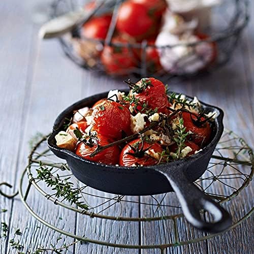 Cast Iron Skillet 3-Piece Set w/Cookbook - Heavy-Duty Professional Restaurant Chef Quality Pre-Seasoned Pan Cookware - 10", 8", 6.25" Pans - For Frying, Saute, Cooking, Pizza - Black - Image 5