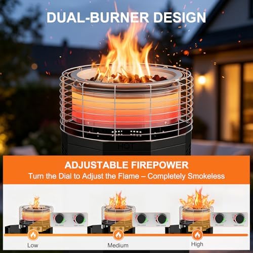 SUNYRISY Outdoor Heater Propane Smokeless Fire Pit for Outside Patio - Image 2