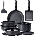 GiPP 17PCS Pots and Pans Set Nonstick Cookware Set with Detachable Handle by GiPP