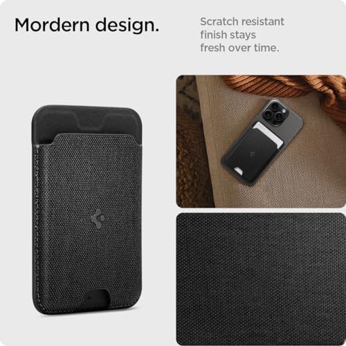 Spigen for MagSafe Wallet, Holds 3 Cards, Strong Magnet, Urban Fit MagFit - Image 7