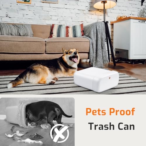 Small Bathroom Trash Can with Lid 3.2 Gallon Garbage Can with 20 Trash Bags - Image 5