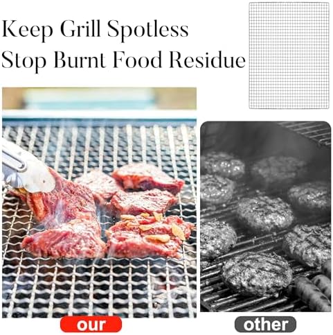 10 PCS Disposable Grill grates，Grill mesh 11.8×15.7 inch，Disposable Grill Topper for Outdoor BBQ Parties，Grill net can Withstand high temperatures - Image 5