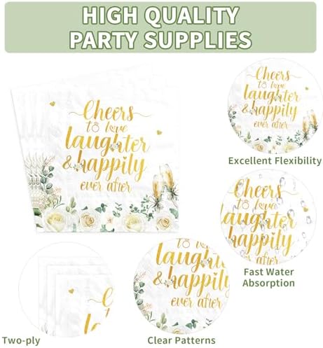 250Pcs Eucalyptus Leaves Bridal Shower Party Supplies Serves 50 - Image 5