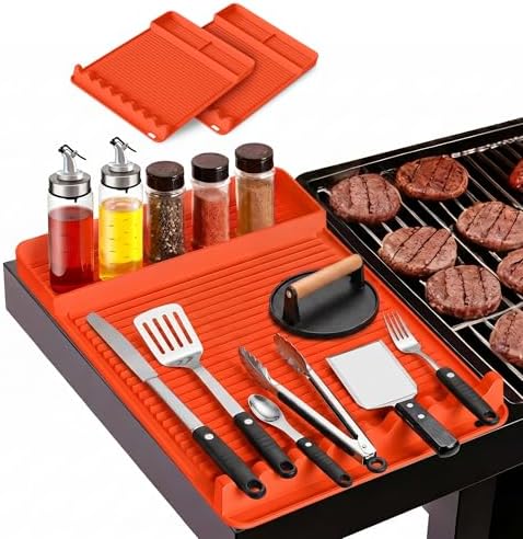 Silicone Grill Mat for Blackstone Griddles 2 Pack, Orange by Unknown