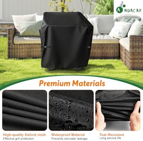 Grill Cover for Weber Searwood 500 Pellet Grill - 39" L×24" W×43" H - Image 4