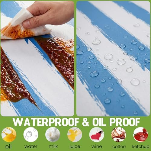Wrakus Picnic Table Cover with Bench Covers Camping Essentials Waterproof Windproof Patio Outdoor Tablecloth with Storage Bag, Fitted Rectangle Tables and Seats Tablecover for Rv Owner Camper 72in - Image 4