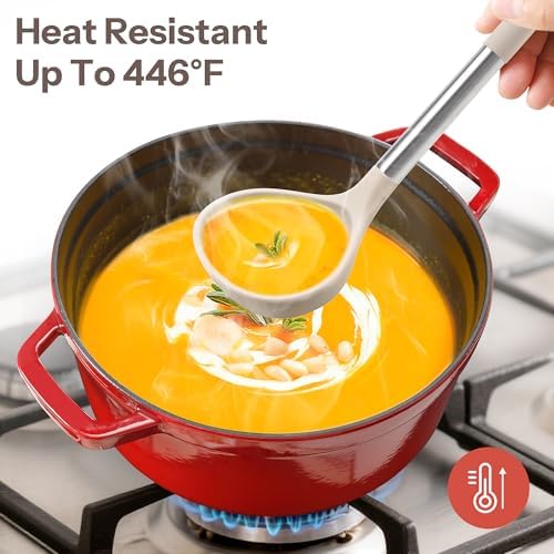 NCUE 28-Piece Silicone Kitchen Utensils Set with Stainless Steel Handles - Image 4