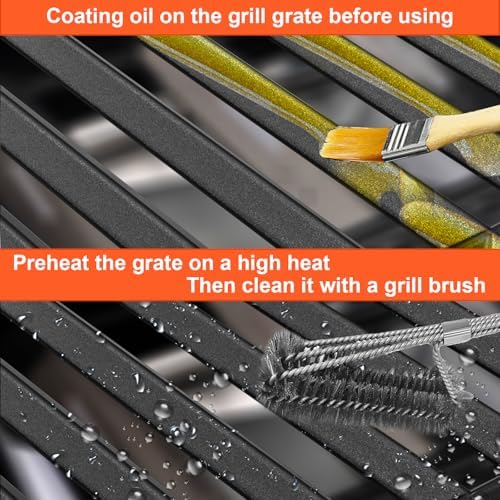 DELSbbq 17" Cast Iron Grill Grates for Charbroil Performance 4 Burner - Image 5