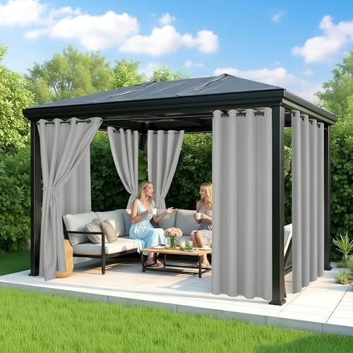 Patio Curtains Outdoor Waterproof, 6-Panels, Privacy Drapes - Image 4