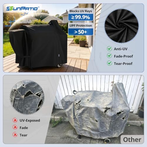 SunPatio Waterproof Grill Cover for Pit Boss 820 Deluxe/Pro 850 Series - Image 6