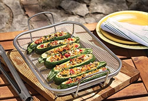 Outset 76359 Stainless Steel Grill Roasting Basket Silver - Image 3