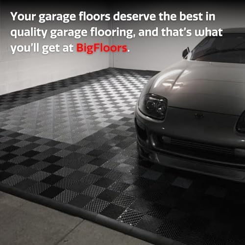 SnapLock RaceDeck Free-Flow 12"x12" Garage Tiles, 48pk, Bright Blue - Image 5
