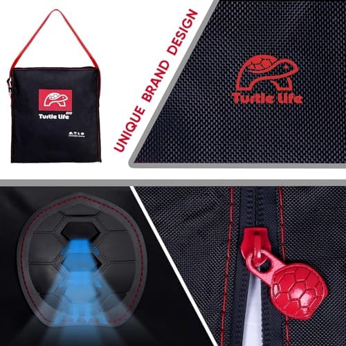 Turtle Life BBQ Grill Cover, 46 Inch Heavy Duty Waterproof Barbecue Gas Grill Covers for Flat Top Griddle, Anti-Fading Cover for Gas Grill, Black - Image 3