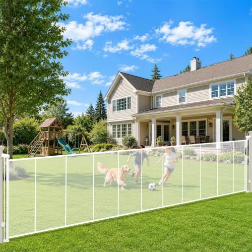 270" Extra Wide Retractable Baby Gates Dog Gate, 52" Tall Child Pet Safety Gate with Reinforced Strips for Stairs, Extra Long Garage Gates Mesh Fence for Driveway Decks Patio Outdoor Indoor by Pravoluxmax