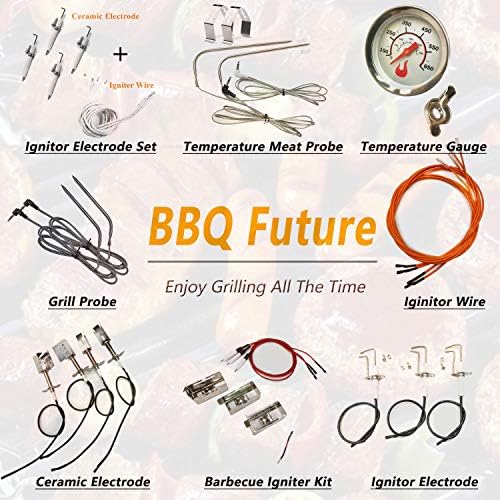 BBQ Future Stainless Steel Heat Plate Flame Tamer with 24pcs Ceramic Briquettes Compatible Alfresco ALX2-30, ALX2-42, ALX2-56 Series Gas Grills - Image 6