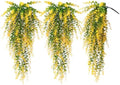RECUTMS Artificial Plants Hanging Outdoor Fake Yellow Plants Hanging Vines by RECUTMS