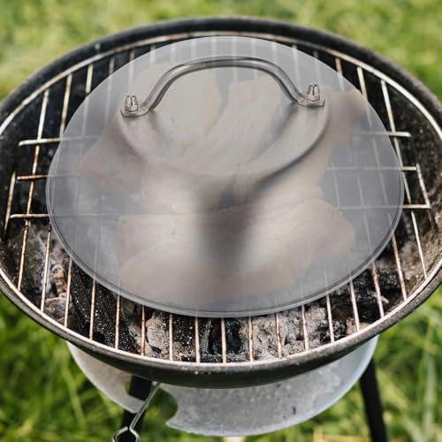 2 Pcs 9 Inch Stainless Steel Griddle Melting Cheese Dome Wok Lids- Commercial Grade Basting and Steaming Cover- Best for Use in Flat Top Grills - Image 7