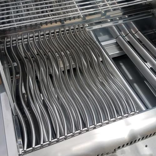 17-3/4" Stainless Steel 2Pack Waved Cooking Grids Grates Replacement Parts for Napoleon Rogue 425 Gas Grill S83013 - Image 5