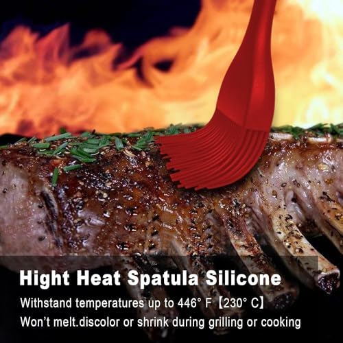 Walfos Pastry Brush, 600℉ Heat Resistant Silicone Basting Small Brush For Baking Cooking BBQ Kitchen king, Desserts, BPA Free&Dishwasher Safe - Image 7