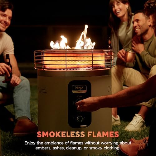 Ninja Fireside360 Fire Pit/Heater, 80,000 BTU, 3 Modes, Push Start, Stone - Image 4