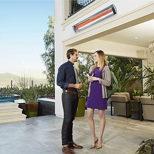 Infratech CD-6024 WH Stainless Steel Dual Element Electric Patio Heater, 61.25", 6000 Watt, 240 Volt, White Finish - Image 4