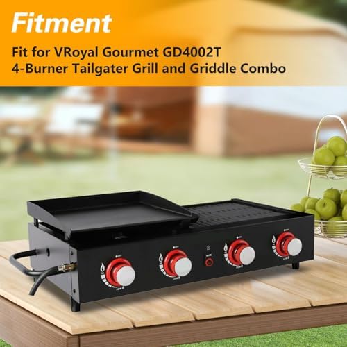 EVRBUL 600D Table Top Grill Cover Compatible with Royal Gourmet GD4002T 4-Burner Tailgater Grill, Waterproof Heavy Duty Portable Griddle Cover 38"×21"×10", Windproof Tabletop BBQ Grill Cover - Image 5