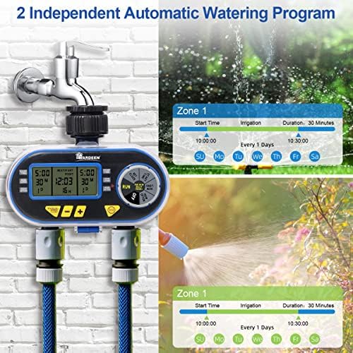 Sprinkler Water Timer with Rain Delay Function for Garden Hose - Image 2