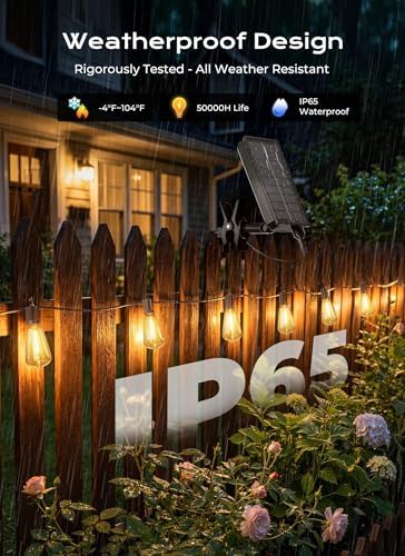 Brightown 76FT Solar String Lights Outdoor Waterproof, Last 30+ Hrs Runtime - Image 4