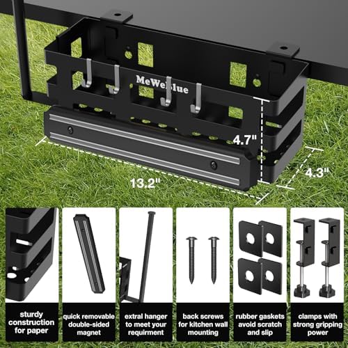 Griddle Caddy for Blackstone Griddles Accessories, Space Saving Grill Accessories Storage Caddy, BBQ Accessories Holder for Blackstone 28”-36” Grill with a Magnetic Tool Holder Paper Towel Holder - Image 5