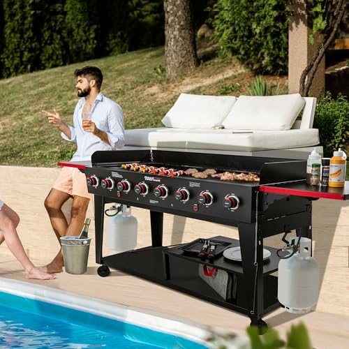 GB8003 Large Event 8-Burner Gas Grill Black - Image 3