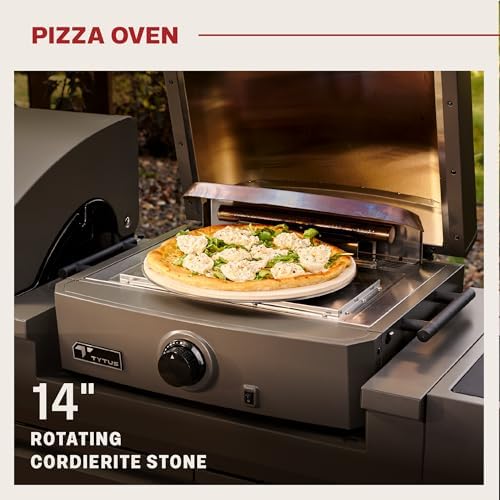 Tytus 3-in-1 Gas Grill, Pellet Smoker, Pizza Oven, Cover, Light, Pizza Kit - Image 6