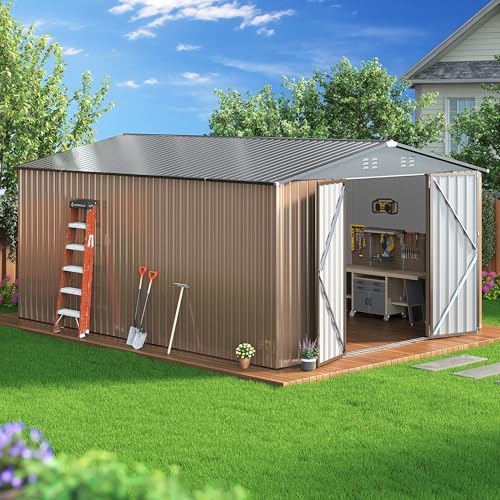 AirWire 10x14 FT Outdoor Storage Metal Shed by AirWire
