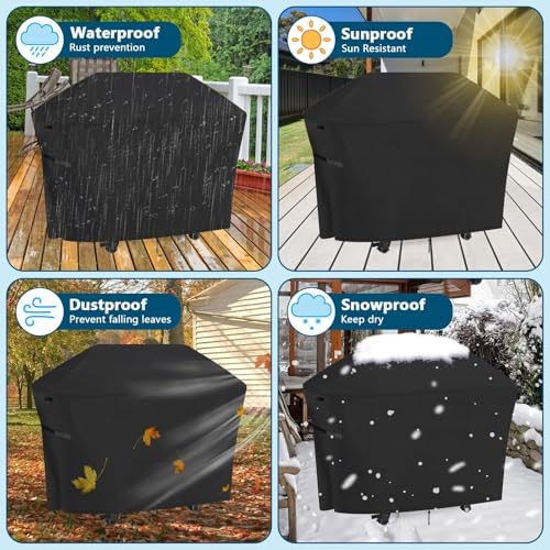 BBQ Grill Cover (60" L x 25" W x 46" H) - Image 5