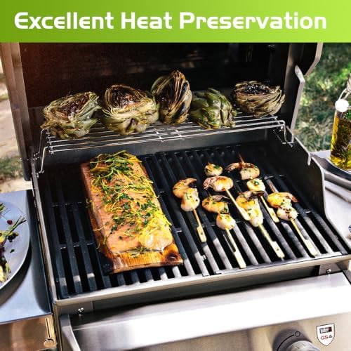 Warming Rack for Weber Spirit I II 200 Series 69866 Replacement Part GS4 E210 S210 E220 S220 Gas Grills with Front-mounted Control Panels (2013+) 67026 Stainless Steel Grill Upper Rack BBQ Accessory - Image 2