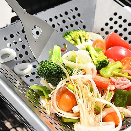 Grill Basket- Stainless Steel Grilling Basket for Indoor and Outdoor Use - Image 6