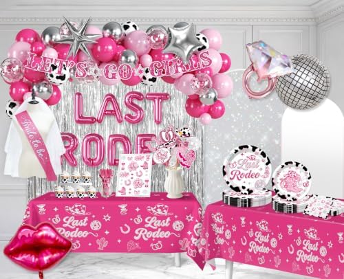 Cocomigo 257PCS Last Rodeo Bachelorette Decorations Serves 25 - Image 3