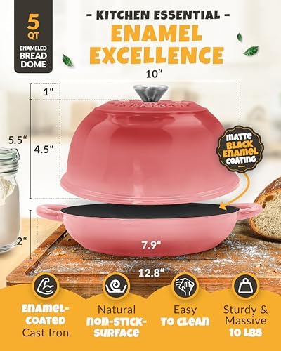 CRUSTLOVE 5 QT Bread Oven for Sourdough Baking with Lid & Baking Tool Set - Image 3