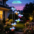 Toodour Solar Wind Chime, Color Changing LED Swaying Butterfly Wind Chimes by Toodour